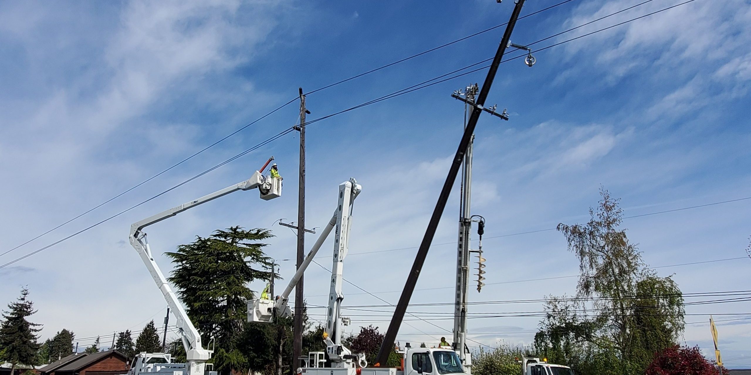 clallam county pud - Transmission pole replacements w/12kv and fiber