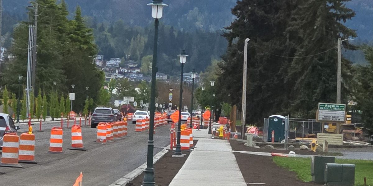 Lighting improvement on N Sequim Ave for City of Sequim WA