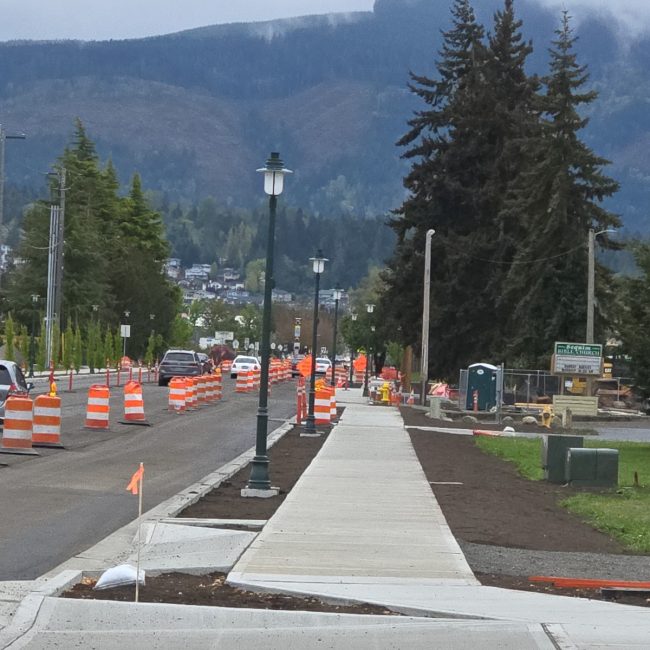 Lighting improvement on N Sequim Ave for City of Sequim WA